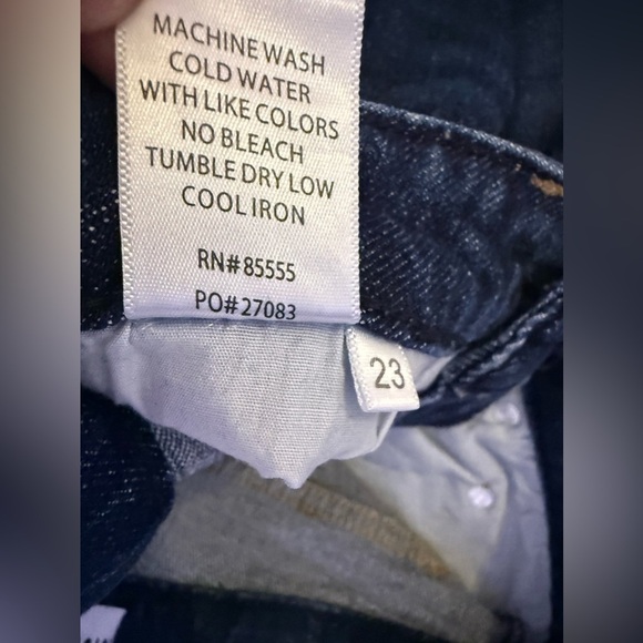 Pistola baggy jeans, dark denim, distressed high waist zip bottom size 23 - Picture 9 of 16